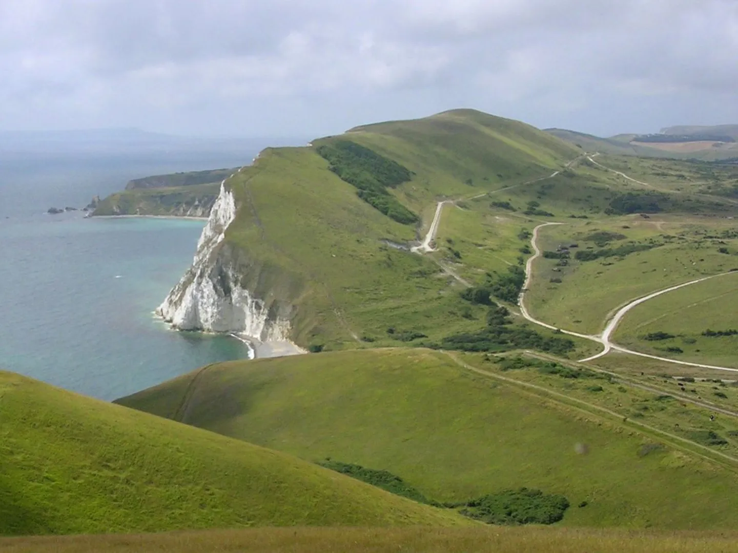 An image depicting the trail Bindon Hill, Rings Hill and Lulworth Cove Loop and its surrounding area.