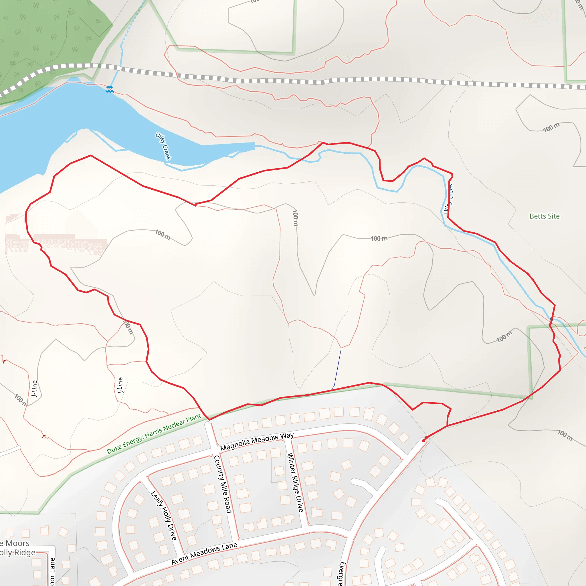 Utley Creek Loop mobile static map