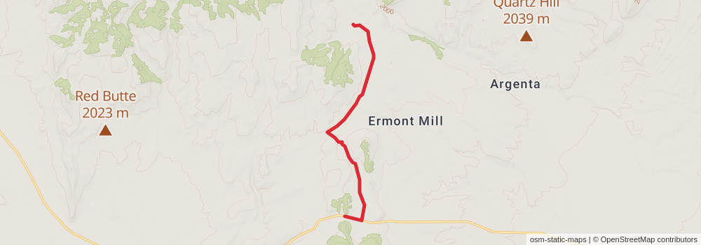 American Perimeter Trail - Rocky Mountains Primary stage 96 Map