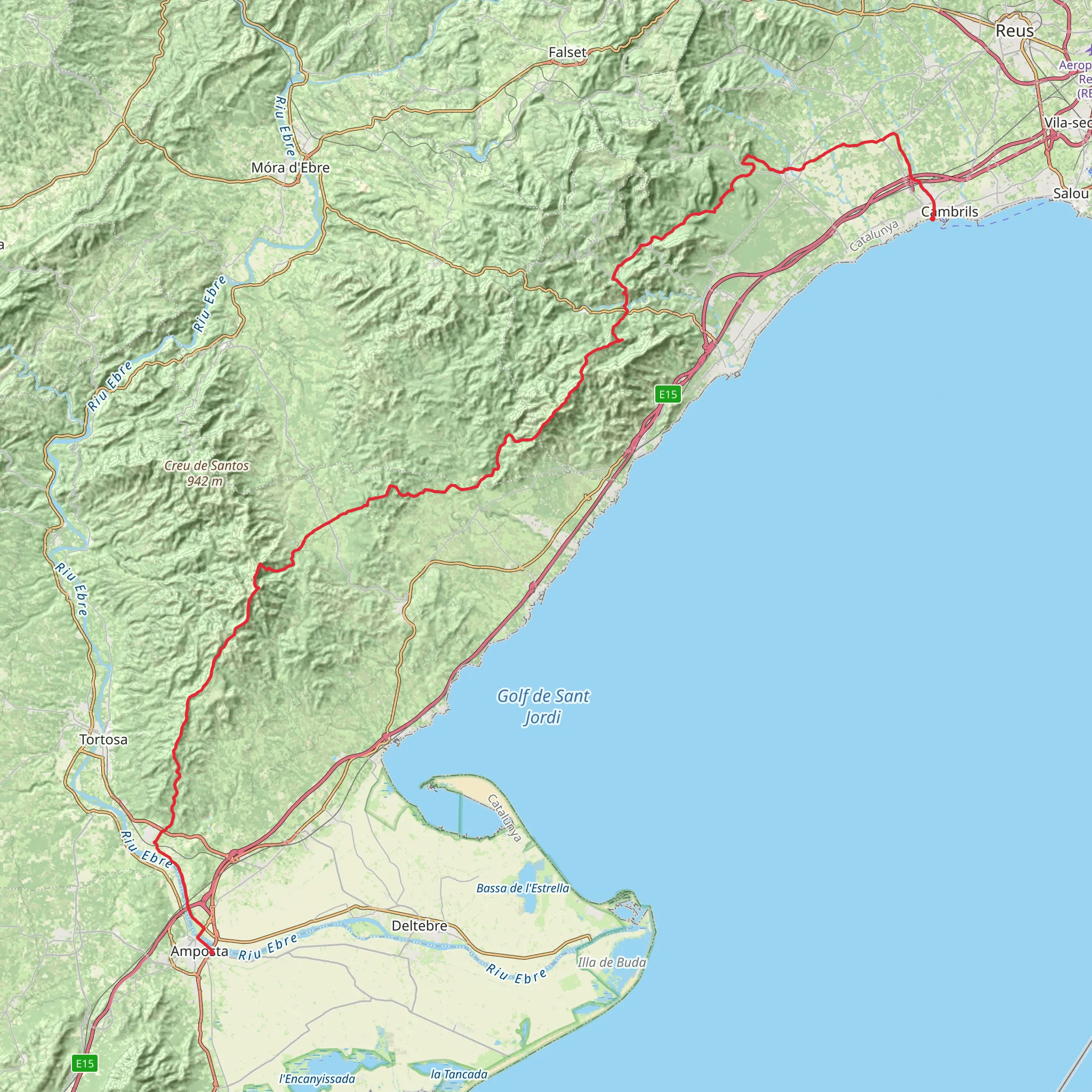 GR 192 Camino del Viento mobile static map