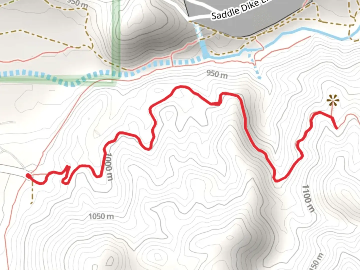 An image depicting the trail Mojave River Forks Dam Overlook and its surrounding area.