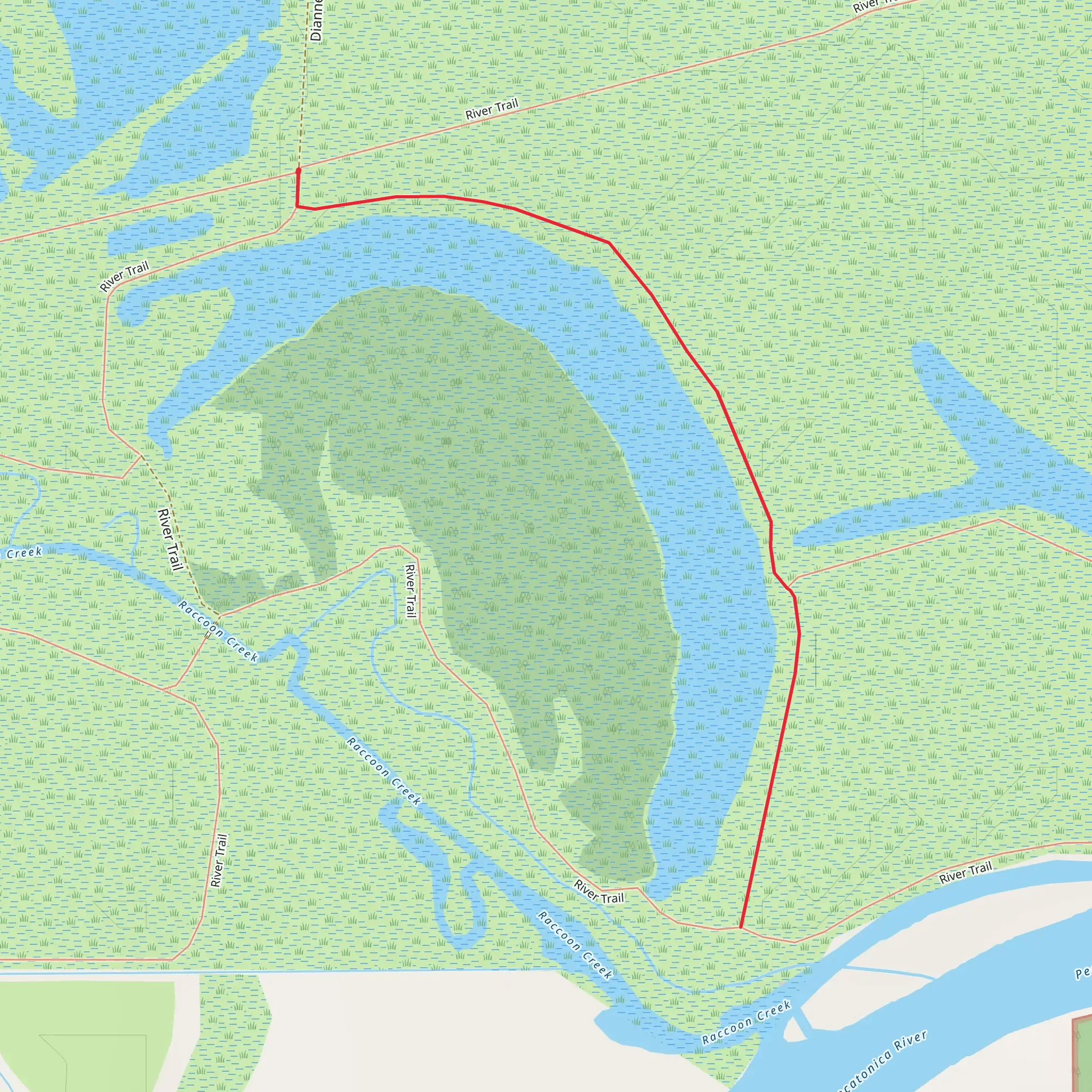 River Trail mobile static map