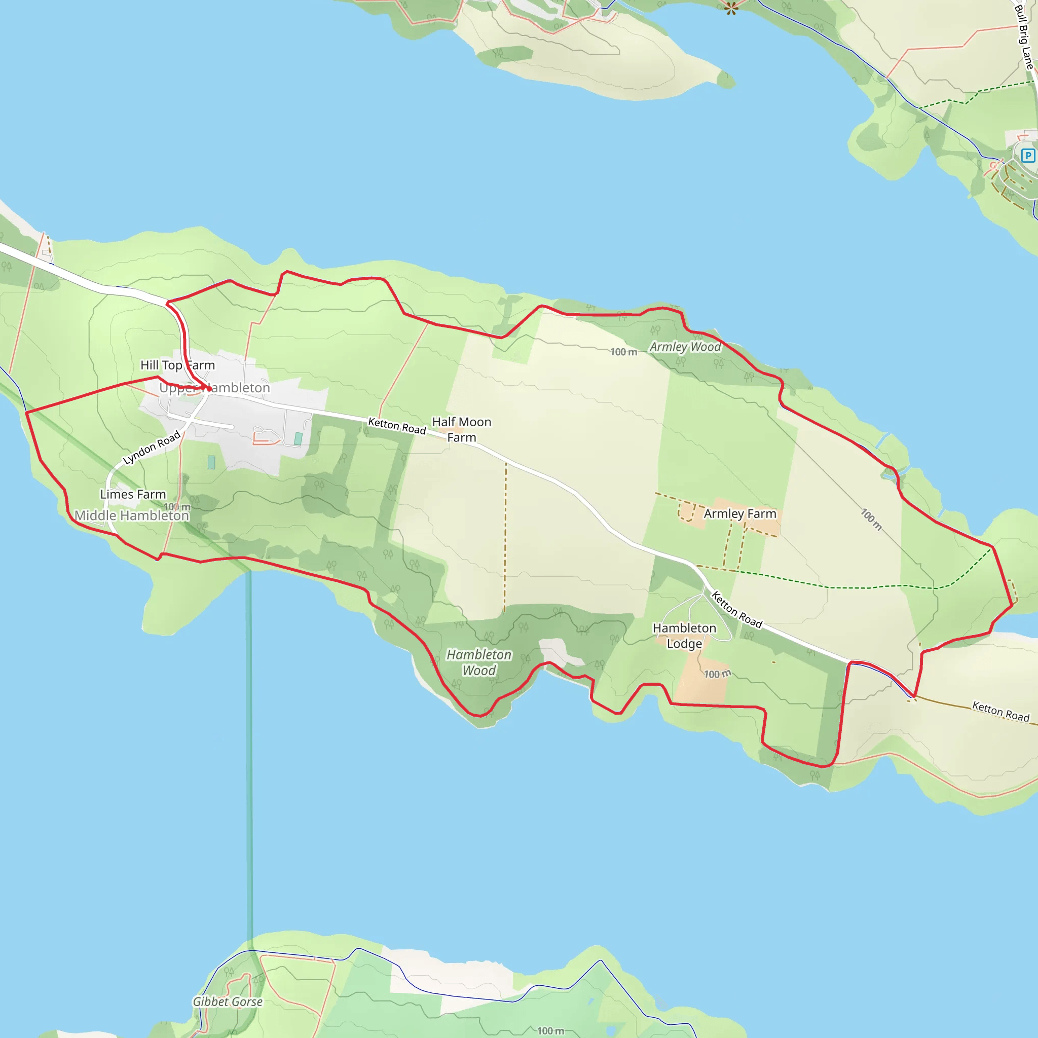 Hambleton Peninsula Circular mobile static map