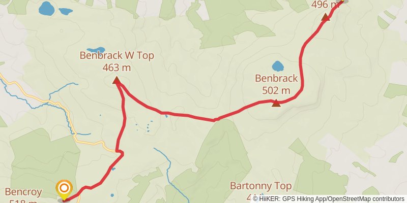 Glangevlin to Slieve Anierin Mountain Walk stage 2 Map