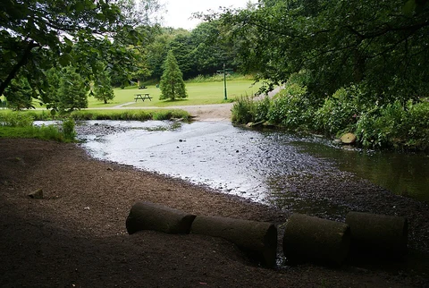 An image depicting the trail Chadderton Park and Tandle Hill Country Park Loop and its surrounding area.