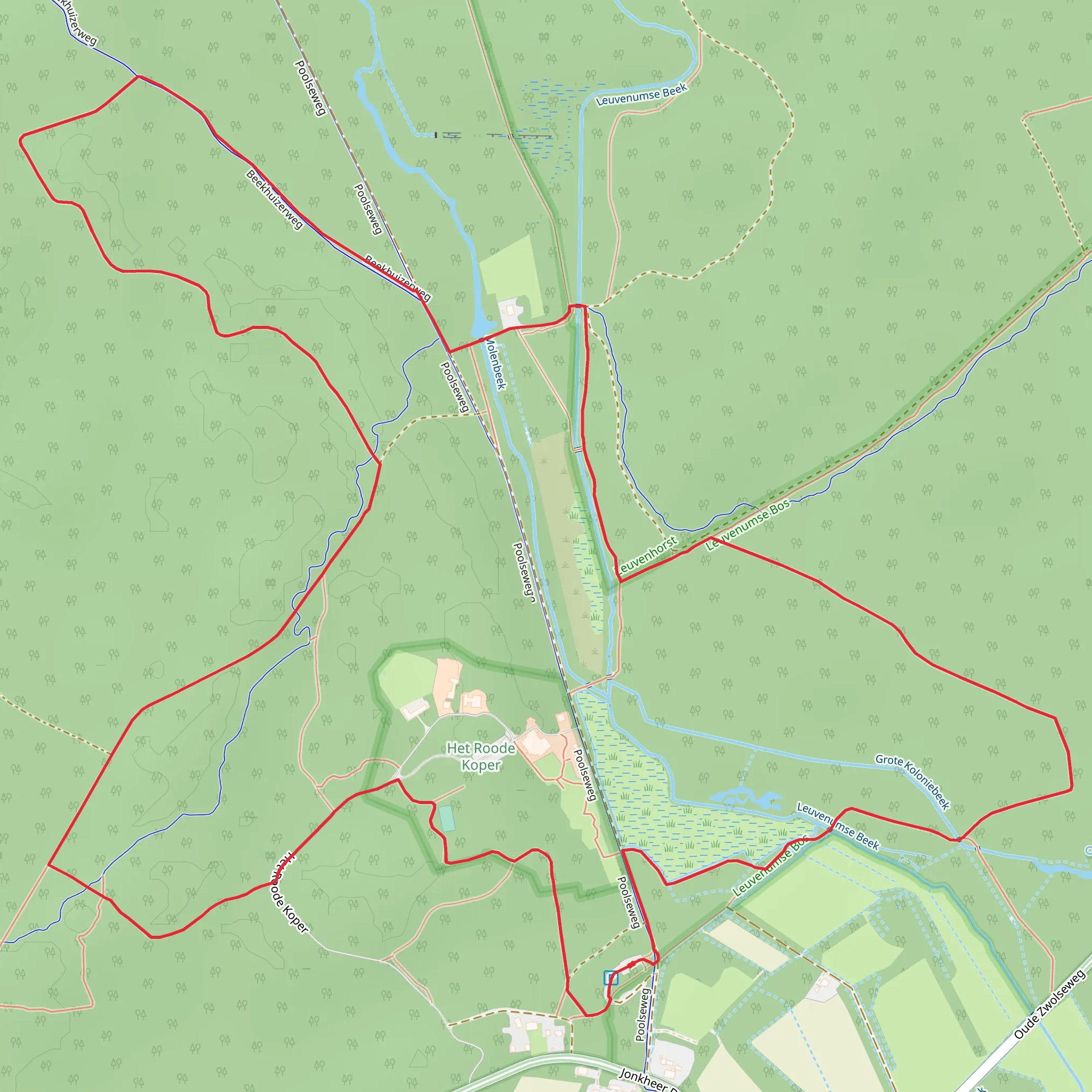 Leuvenumse Beek via Beekhuizer Weg mobile static map