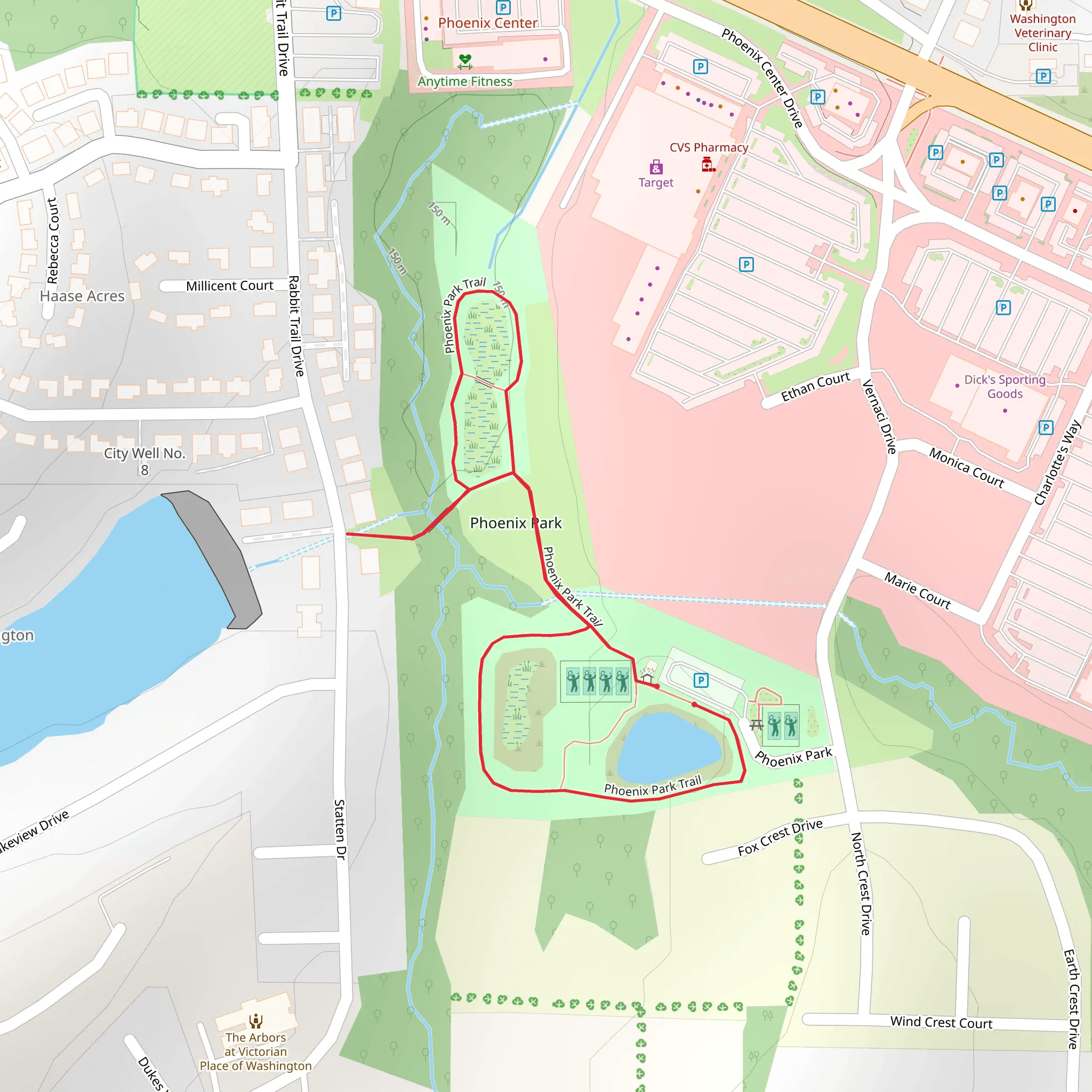 Phoenix Park Loop Trail mobile static map