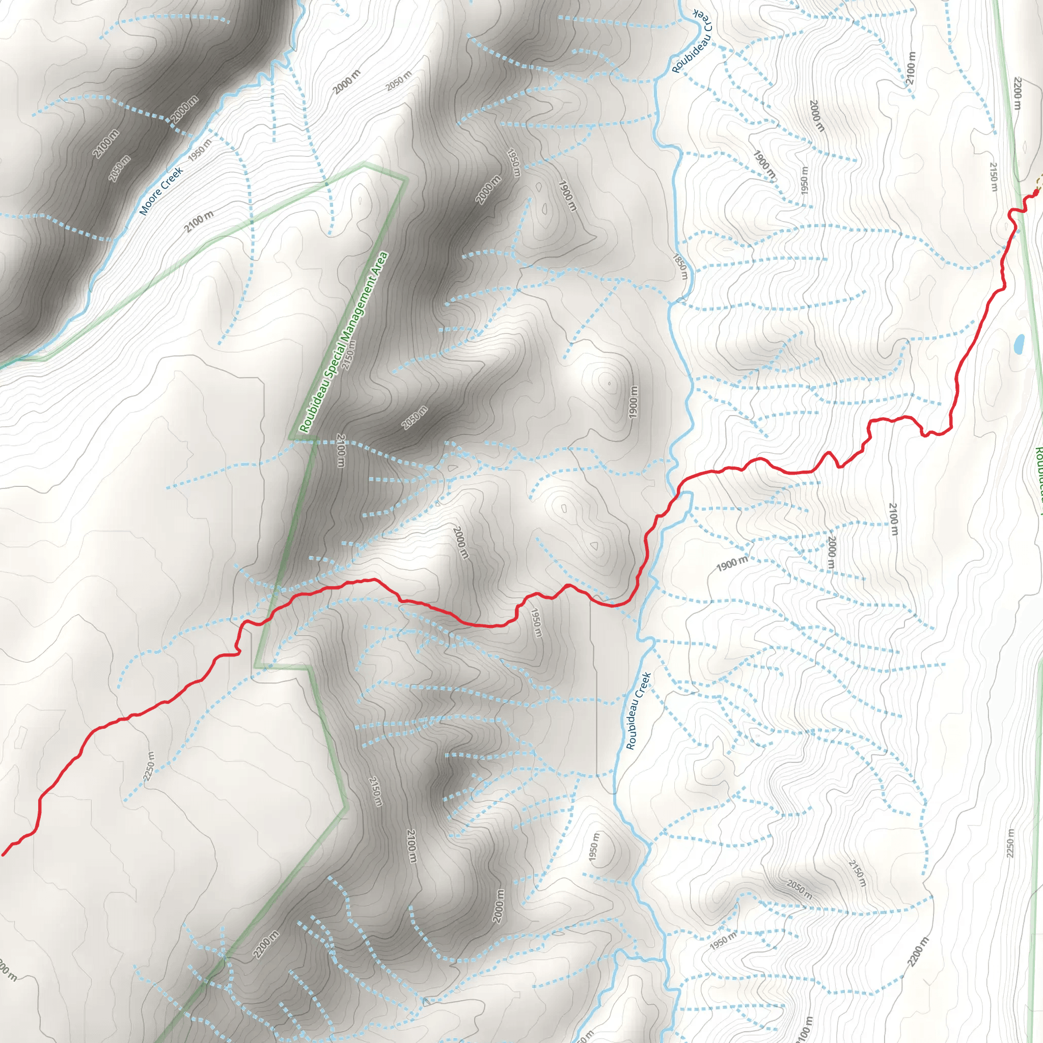 Traver Mesa Trail mobile static map