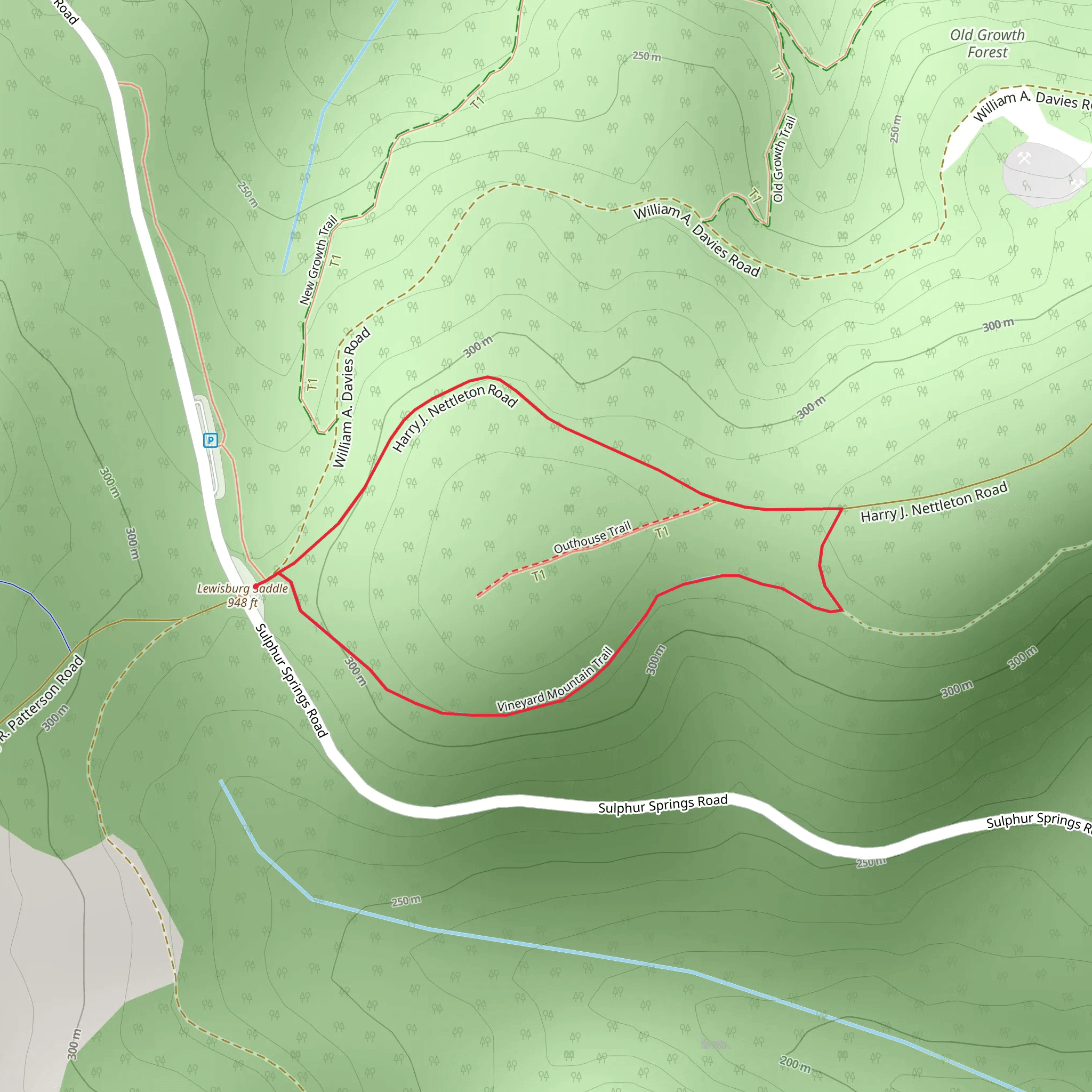 Nettleton Road 500 Loop mobile static map