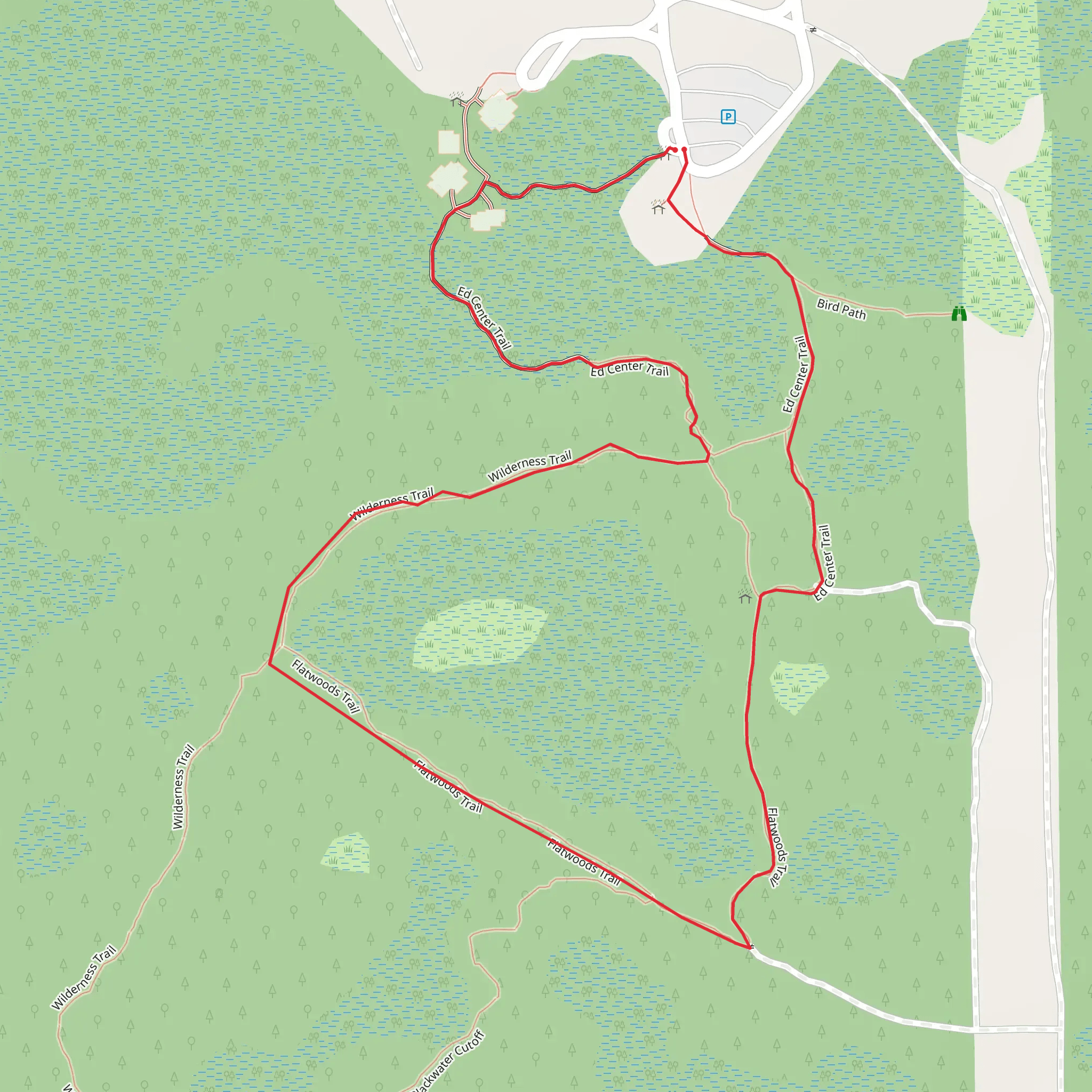 Brooker Creek Preserve Short Loop Trail mobile static map