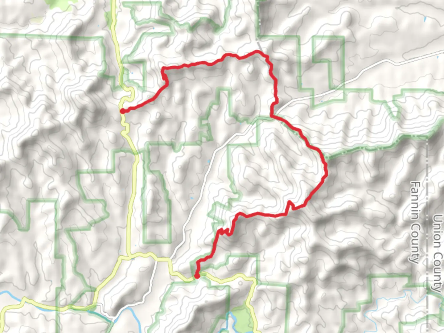 An image depicting the trail Benton MacKaye Trail - Sugar Hill and its surrounding area.