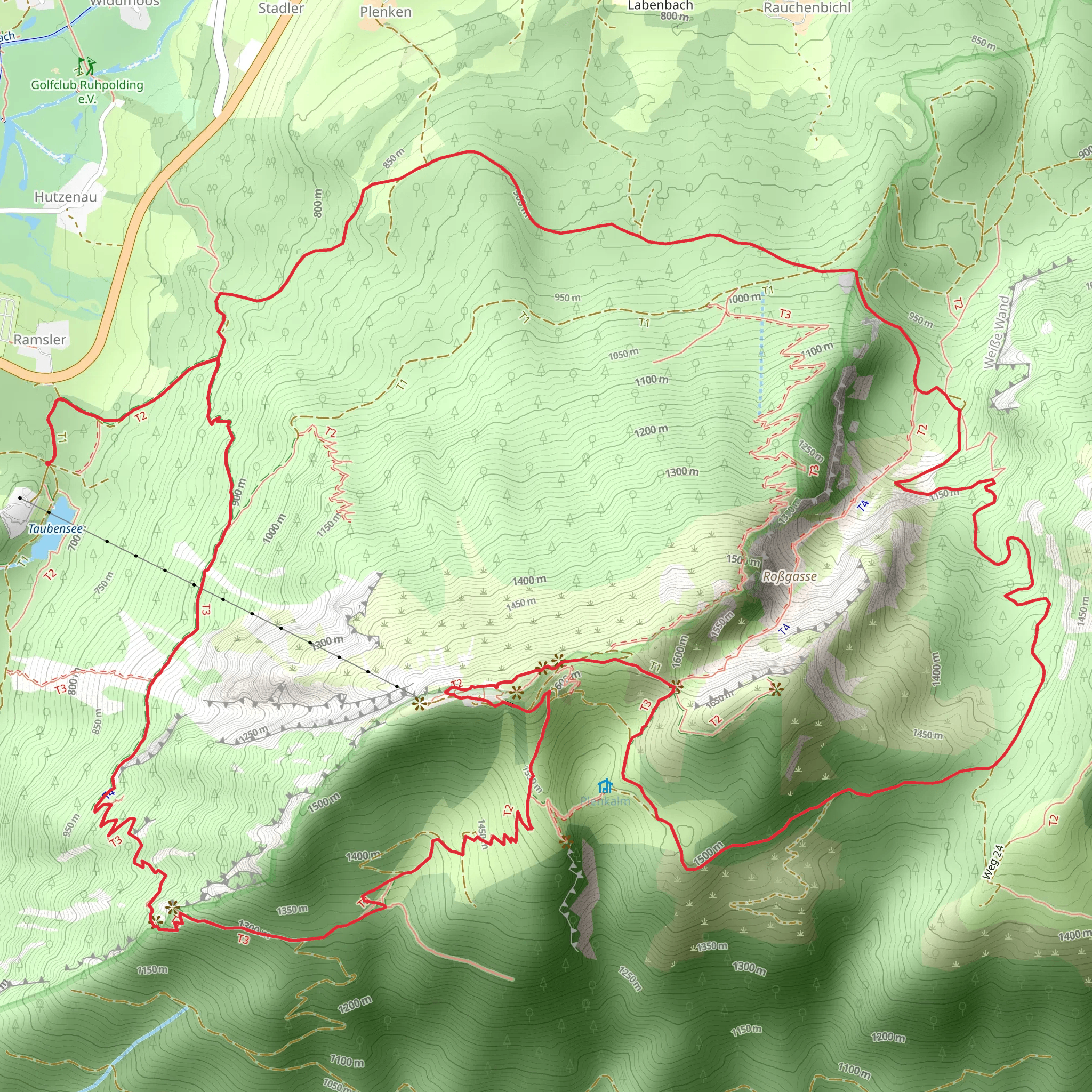 Rauschberg Loop mobile static map