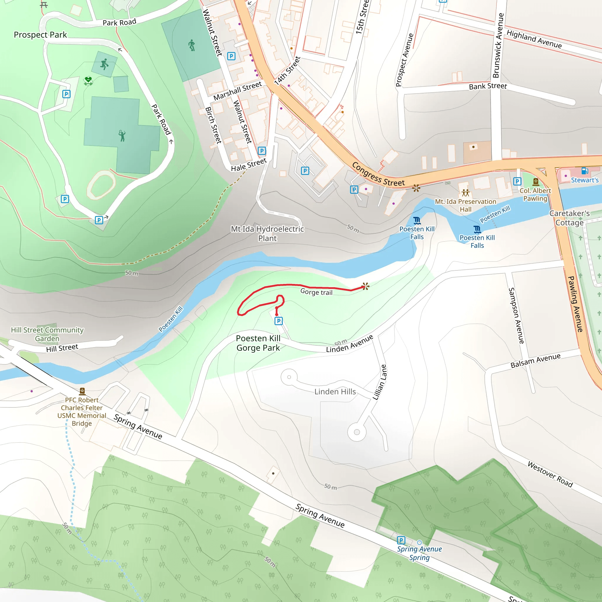 Gorge Trail mobile static map