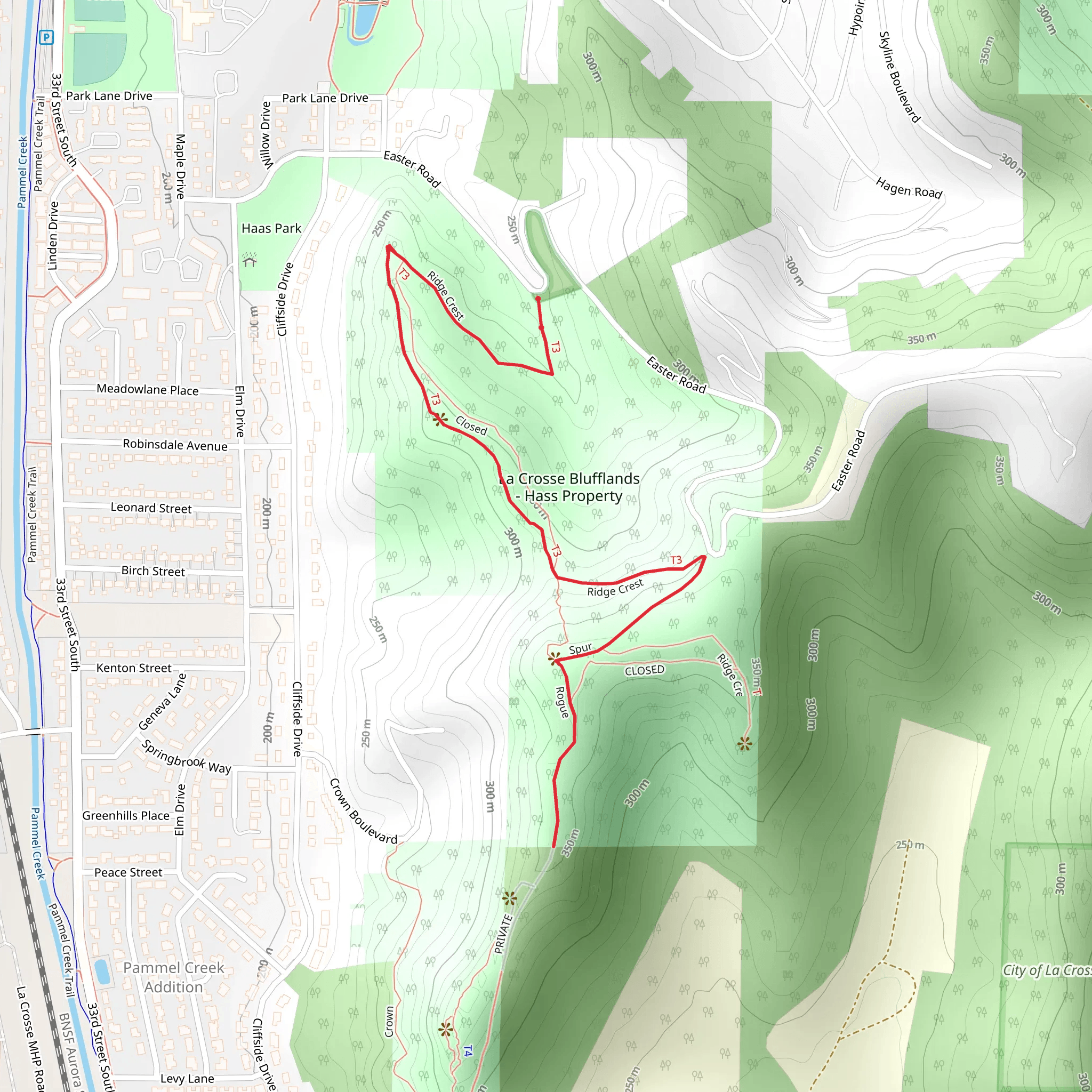 Ridge Crest Walk mobile static map