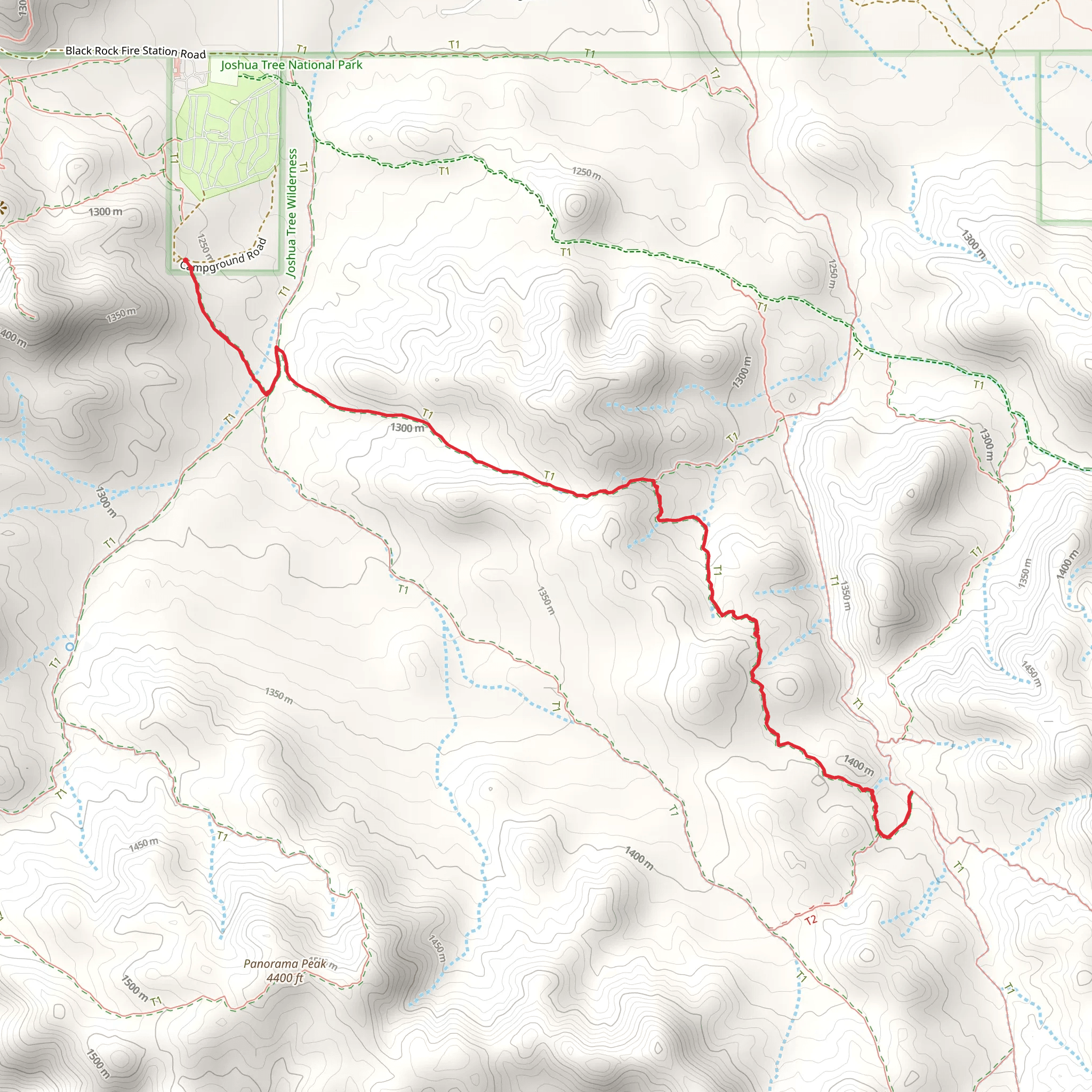 Canyon View via Short Loop Trail mobile static map