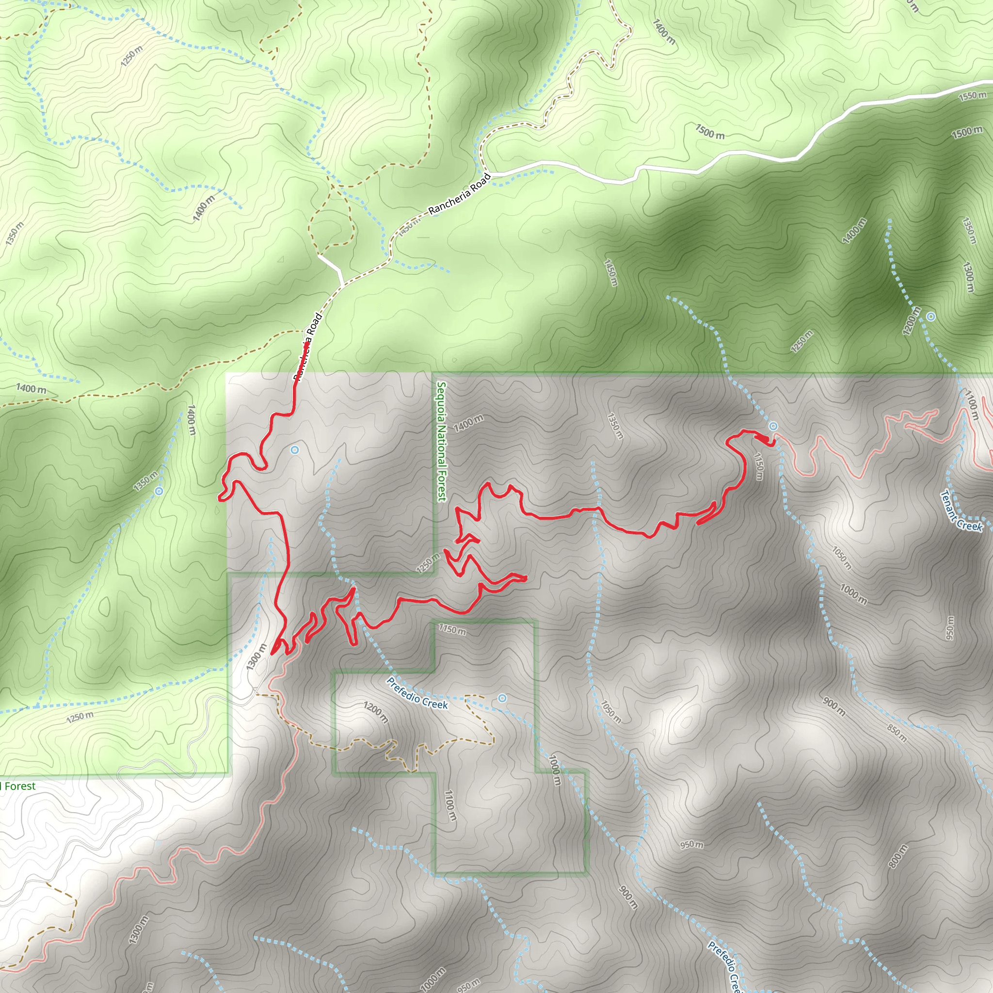 Rancheria Road Walk mobile static map