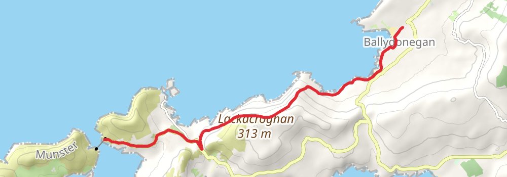 Beara Way 8-Day Moderate Tour (Hillwalk Tours) stage 5 Map