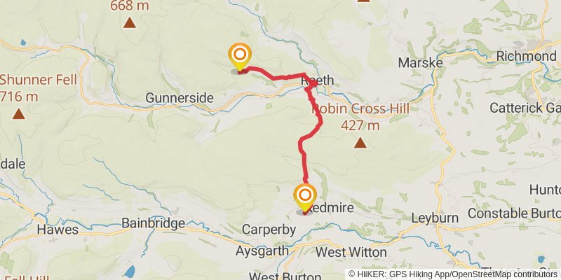 Wild Yorkshire Way stage 16 Map