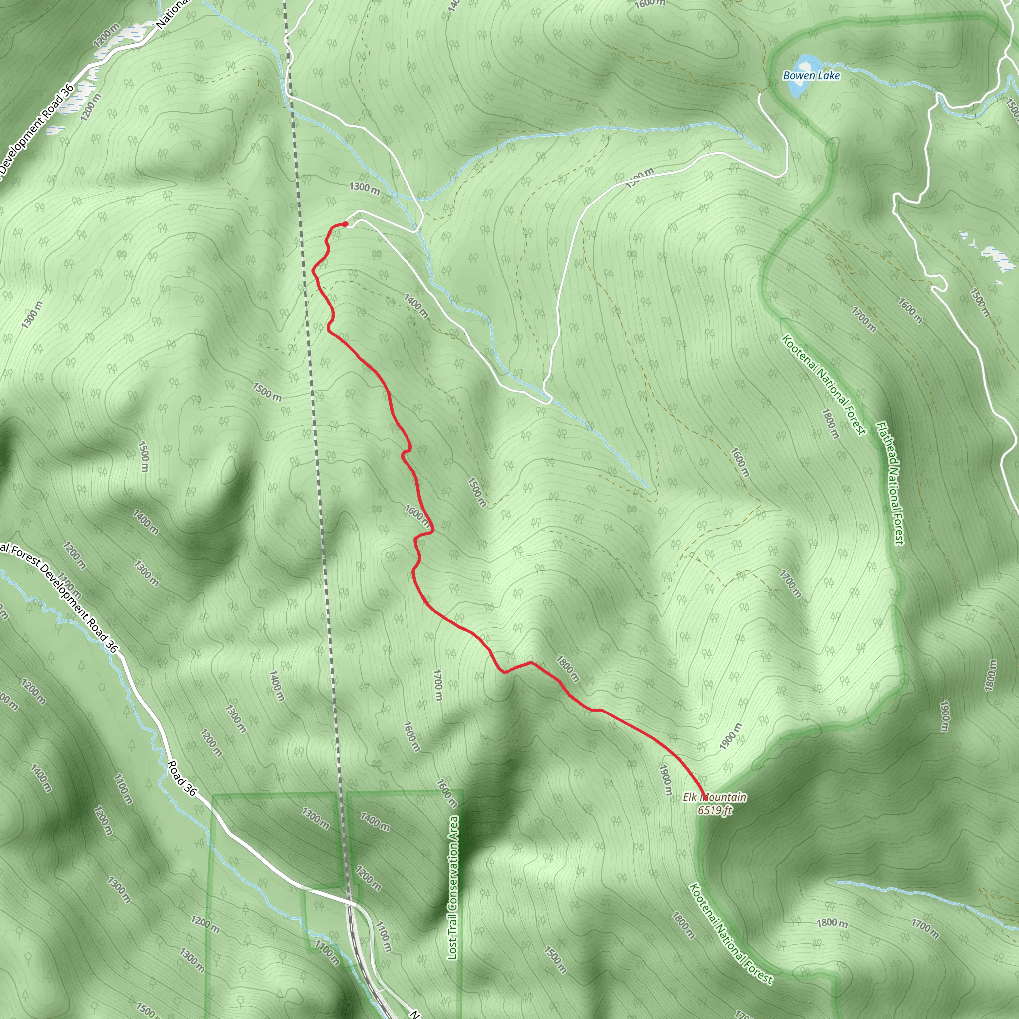 Elk Patrol Trail mobile static map