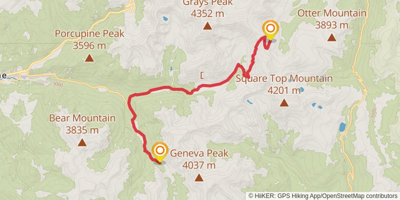 American Discovery Trail North Route stage 228 Map