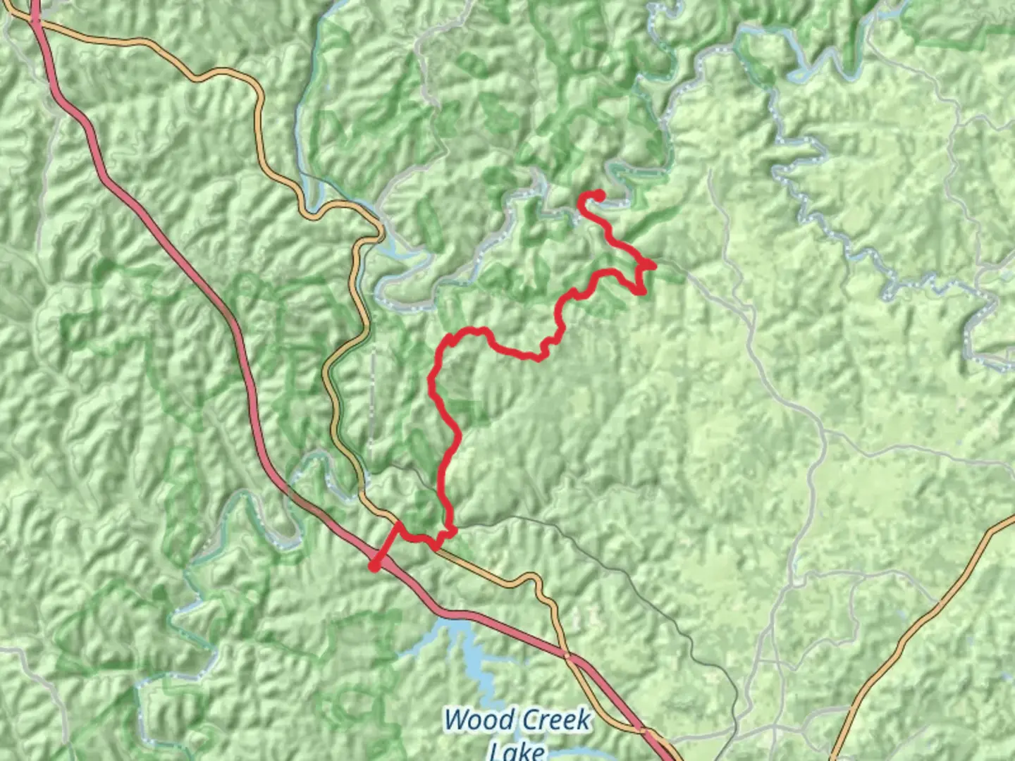 An image depicting the trail Old Wilderness Road and its surrounding area.