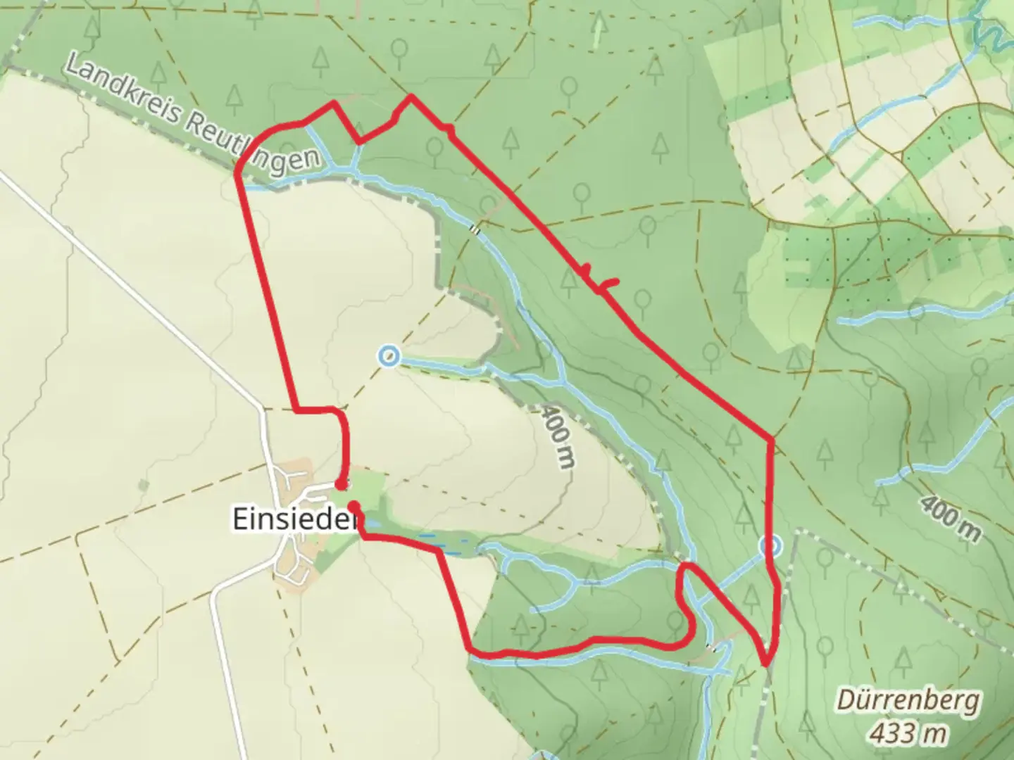 An image depicting the trail Jupitersauele via Main Neckar Rgein Weg and its surrounding area.