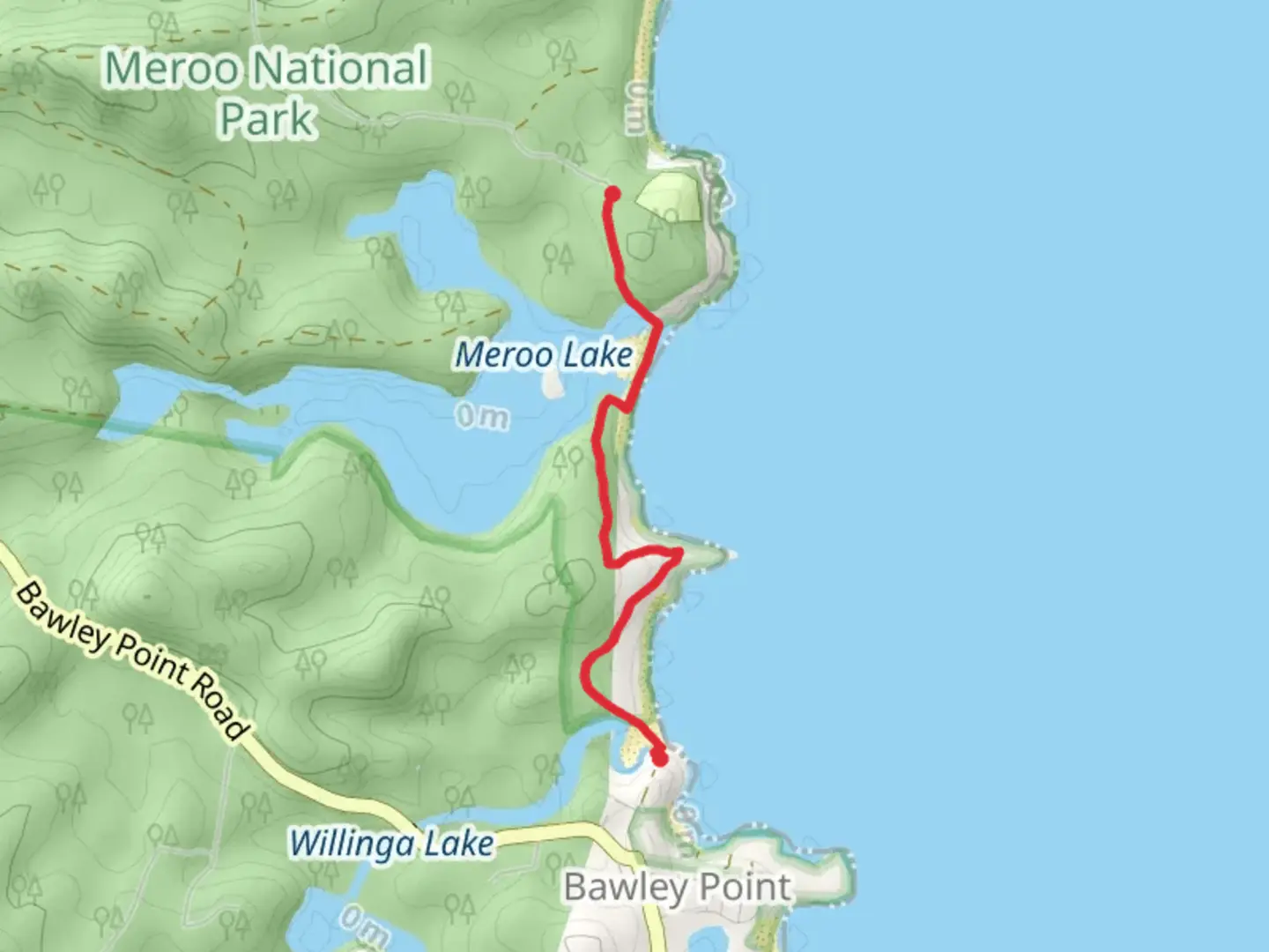An image depicting the trail Nuggan Point Track and its surrounding area.