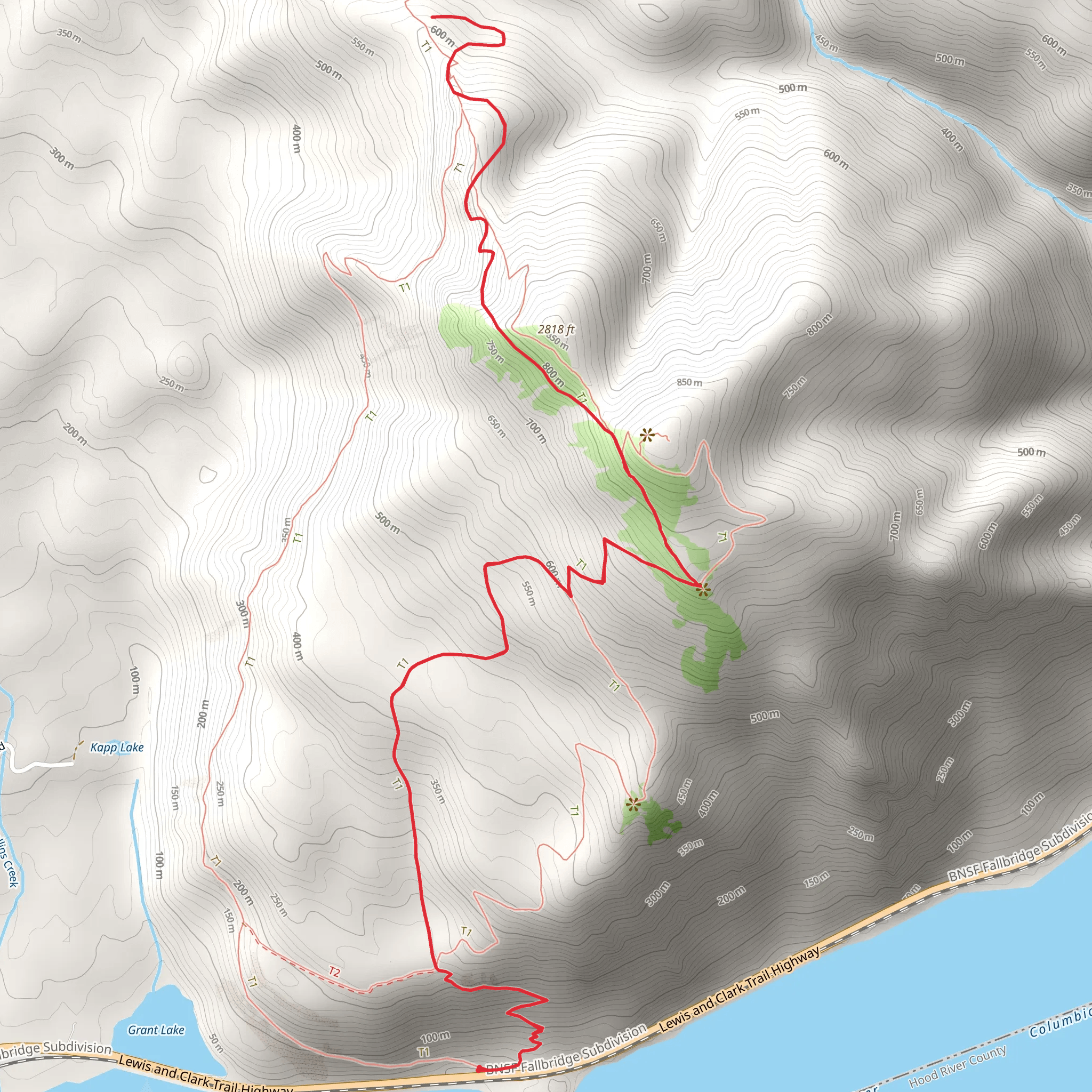 Dog - Augspurger Tie via Dog Mountains Trail mobile static map