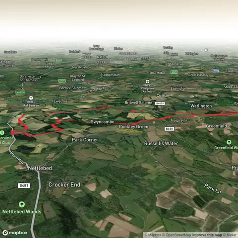 Watlington Hill, Watlington White Mark and Ewelme Park via Swan's Way