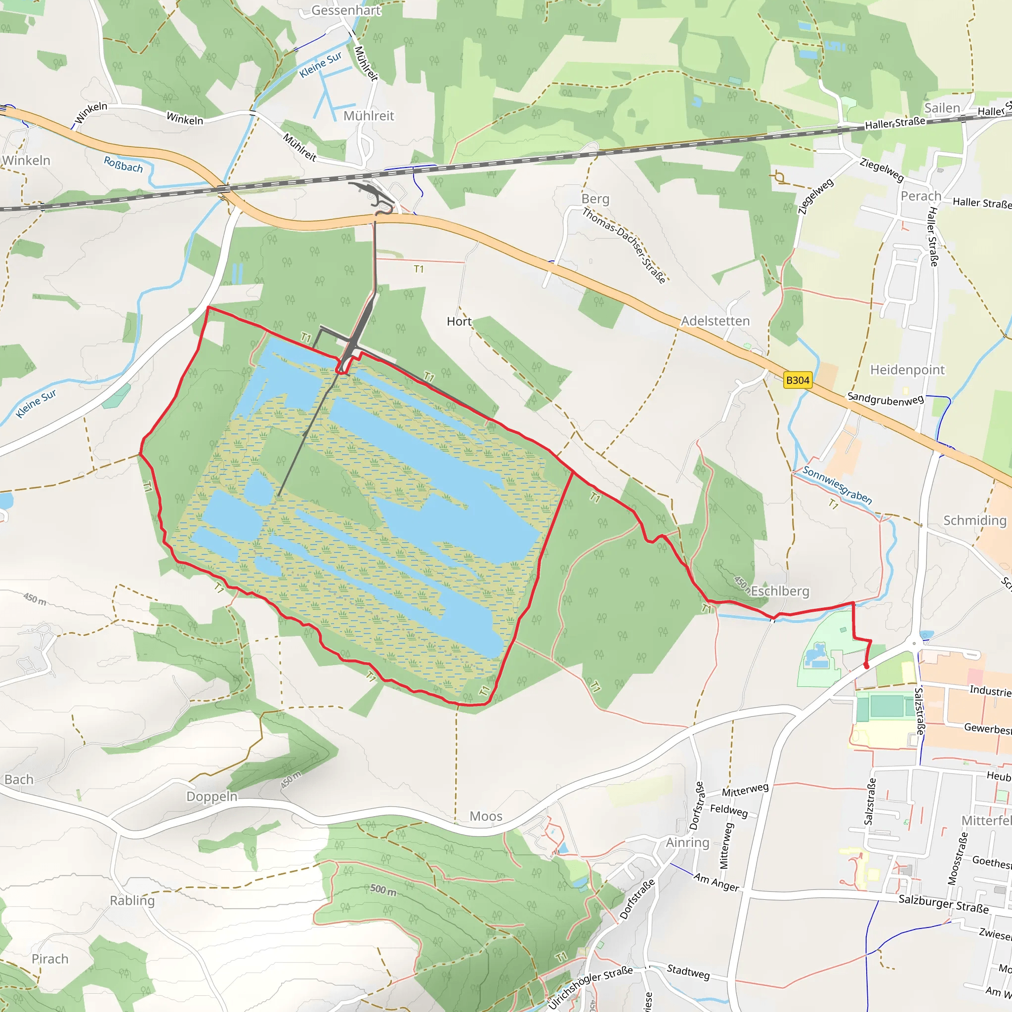 Ainringer Moos Loop mobile static map