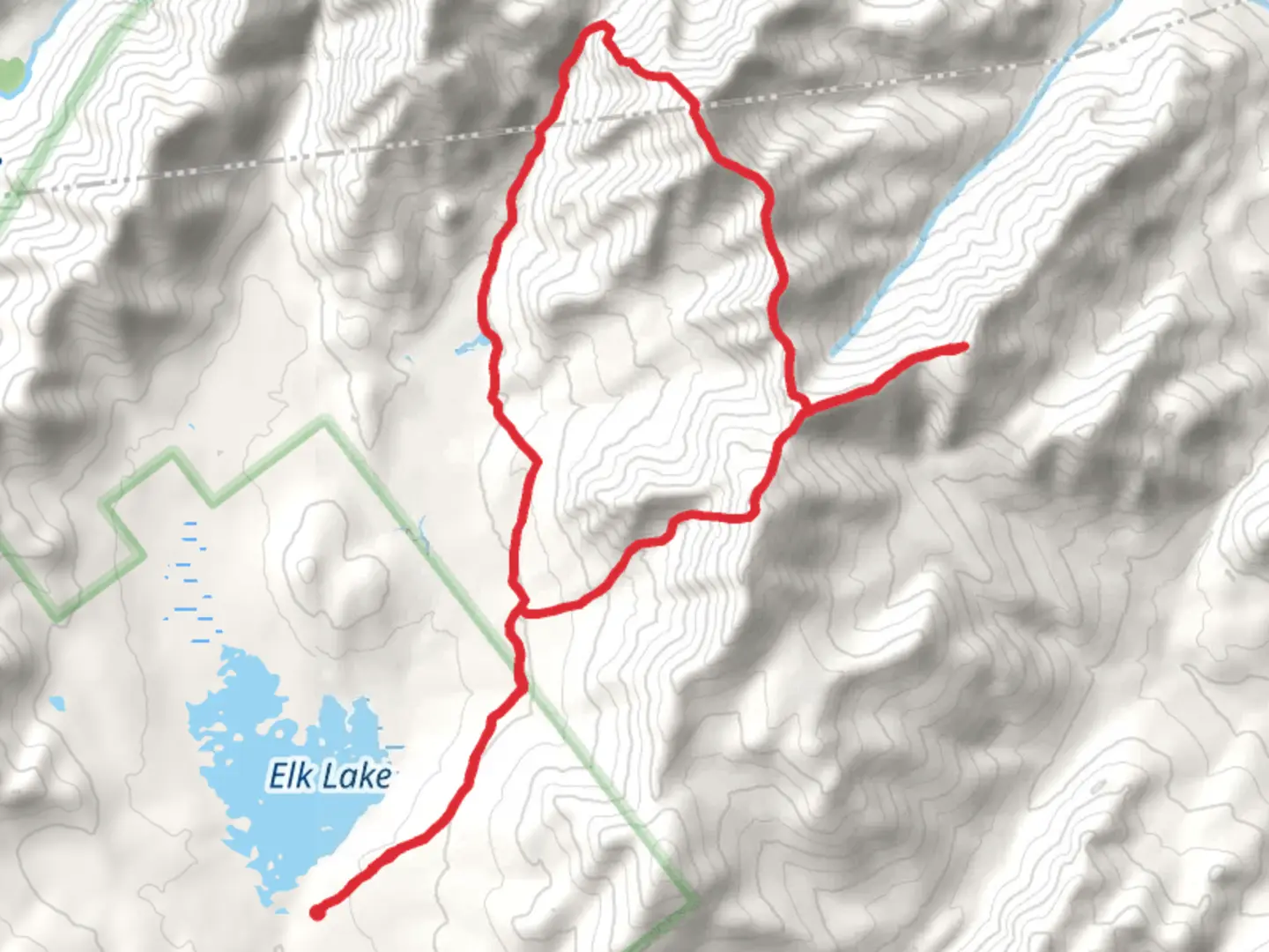 An image depicting the trail Beck-horn and Macomb Mountain Loop via Hunters Pass Trail and its surrounding area.
