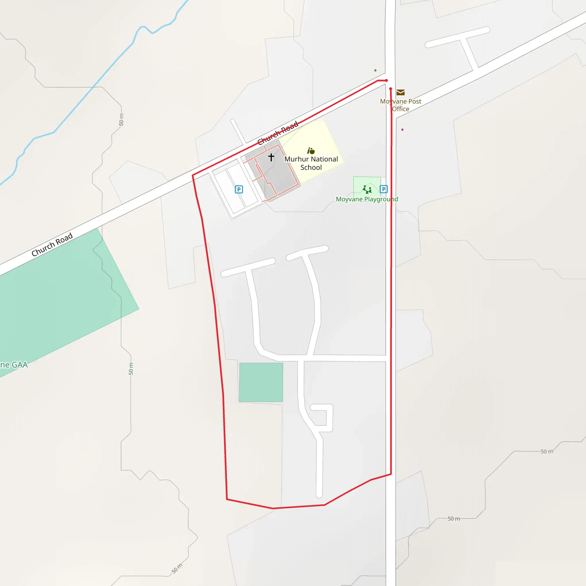 Moyvane Village Walks - Nature Trail Way mobile static map