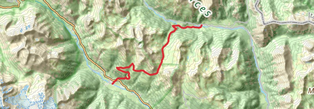 Via Alpina - Red Trail stage 109 Map