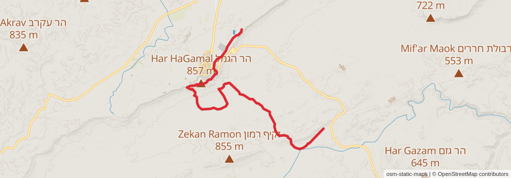 Israel National Trail stage 43 Map