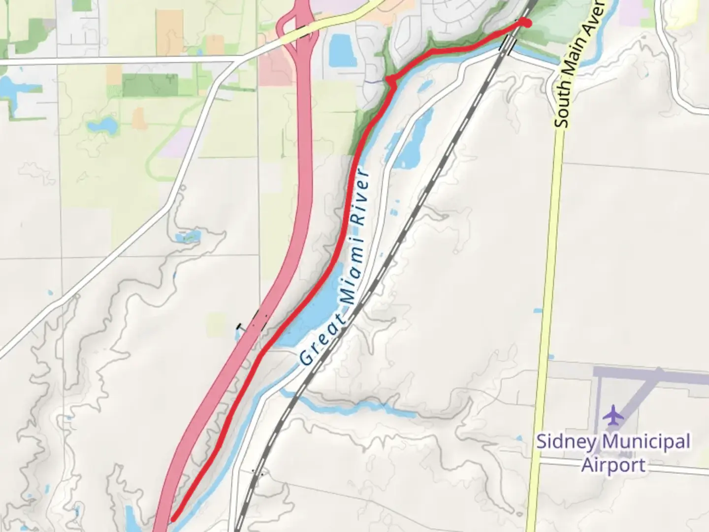 An image depicting the trail Canal Feeder Trail and its surrounding area.