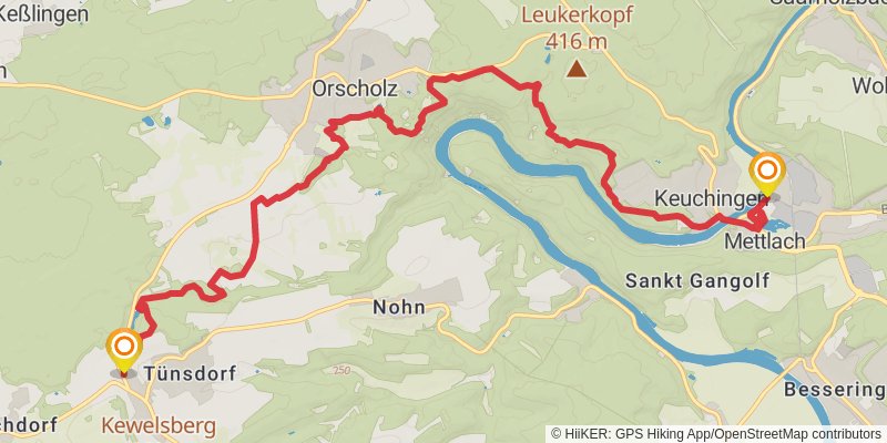Saar-Hunsrück-Steig stage 2 Map