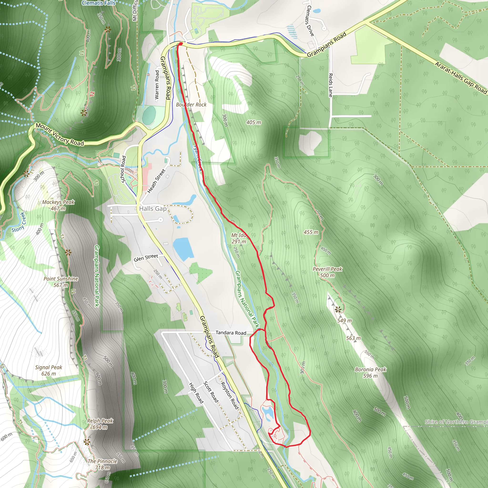 Delleys Bridge Walking Track mobile static map