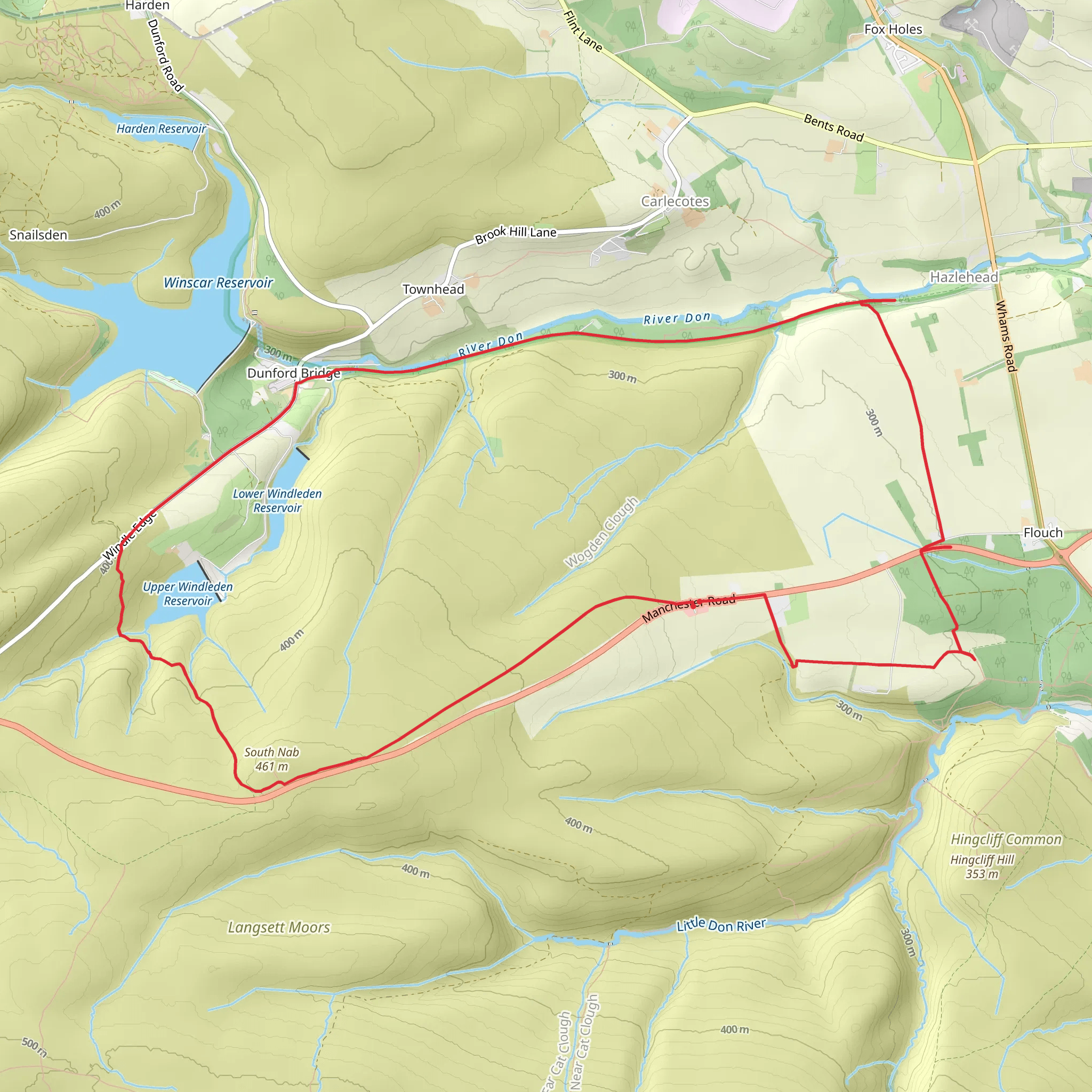 Dog and Partridge Circuit mobile static map