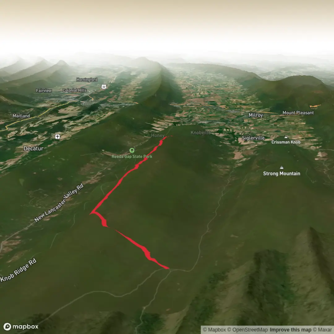 An image depicting the trail High Top Trail and its surrounding area.