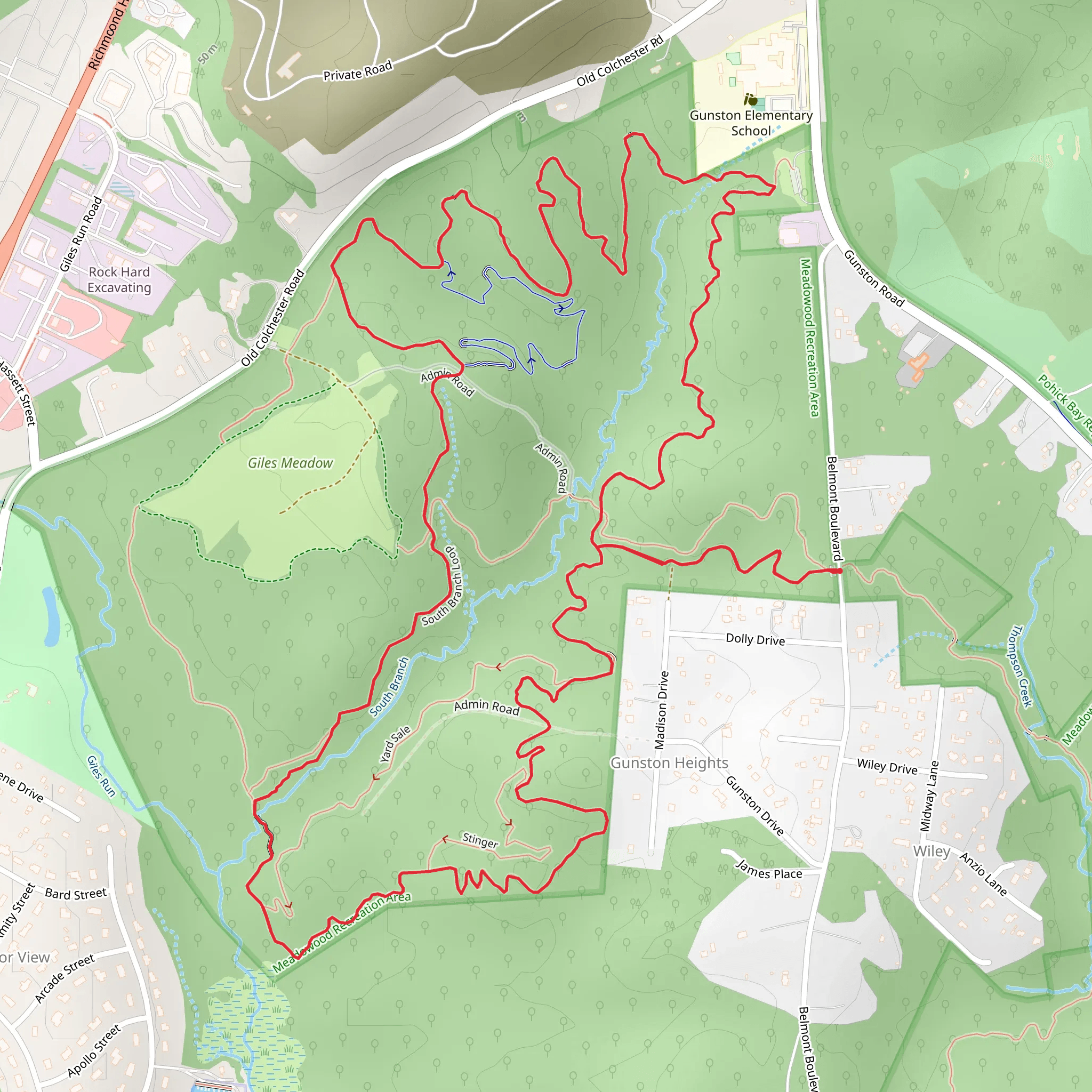 South Branch Loop mobile static map