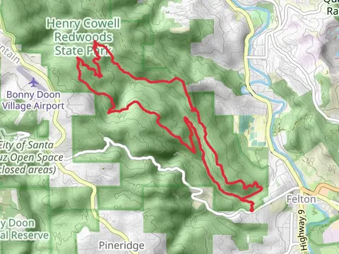 Fall Creek, Lost Empire and Ridge Loop Trail