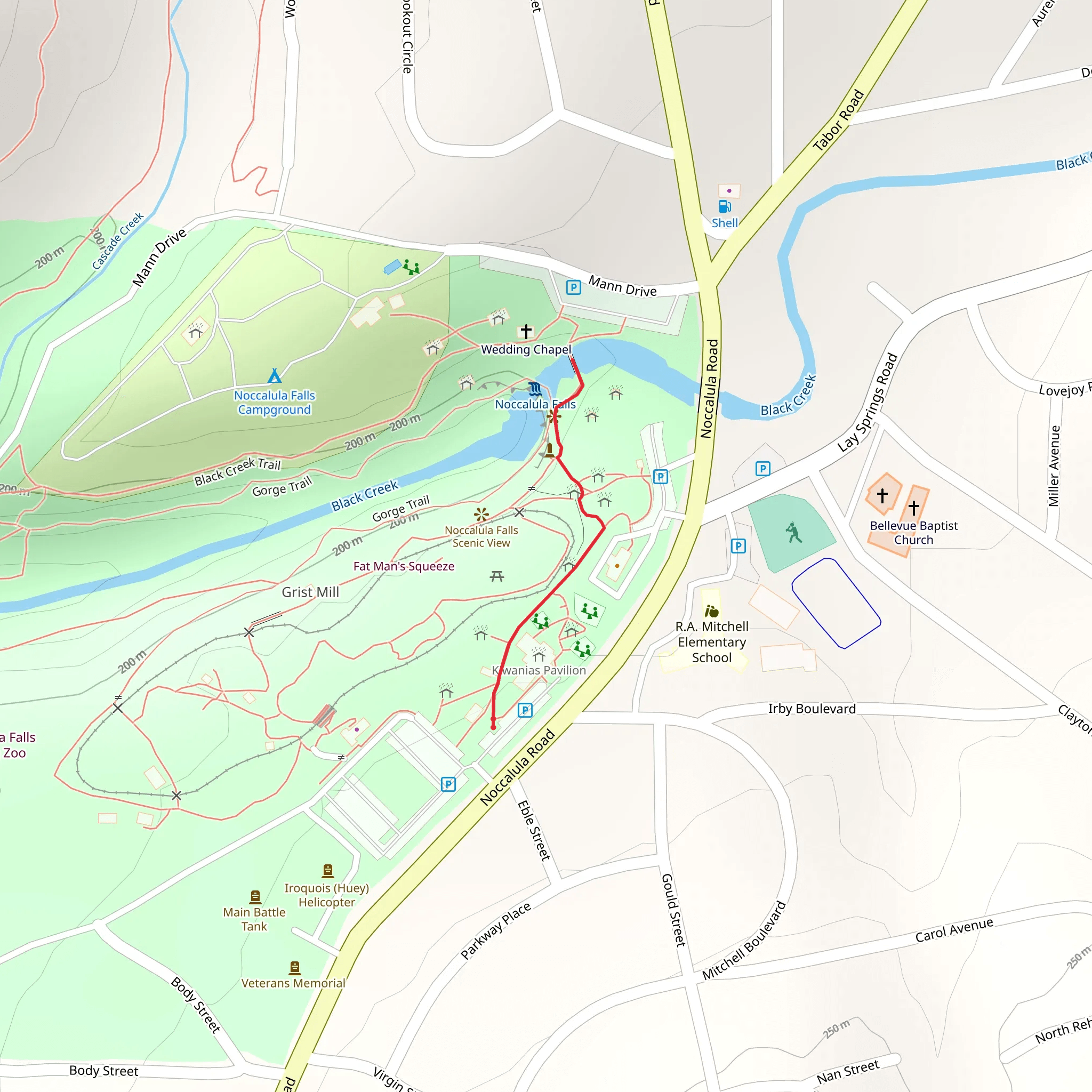 Black Creek mobile static map
