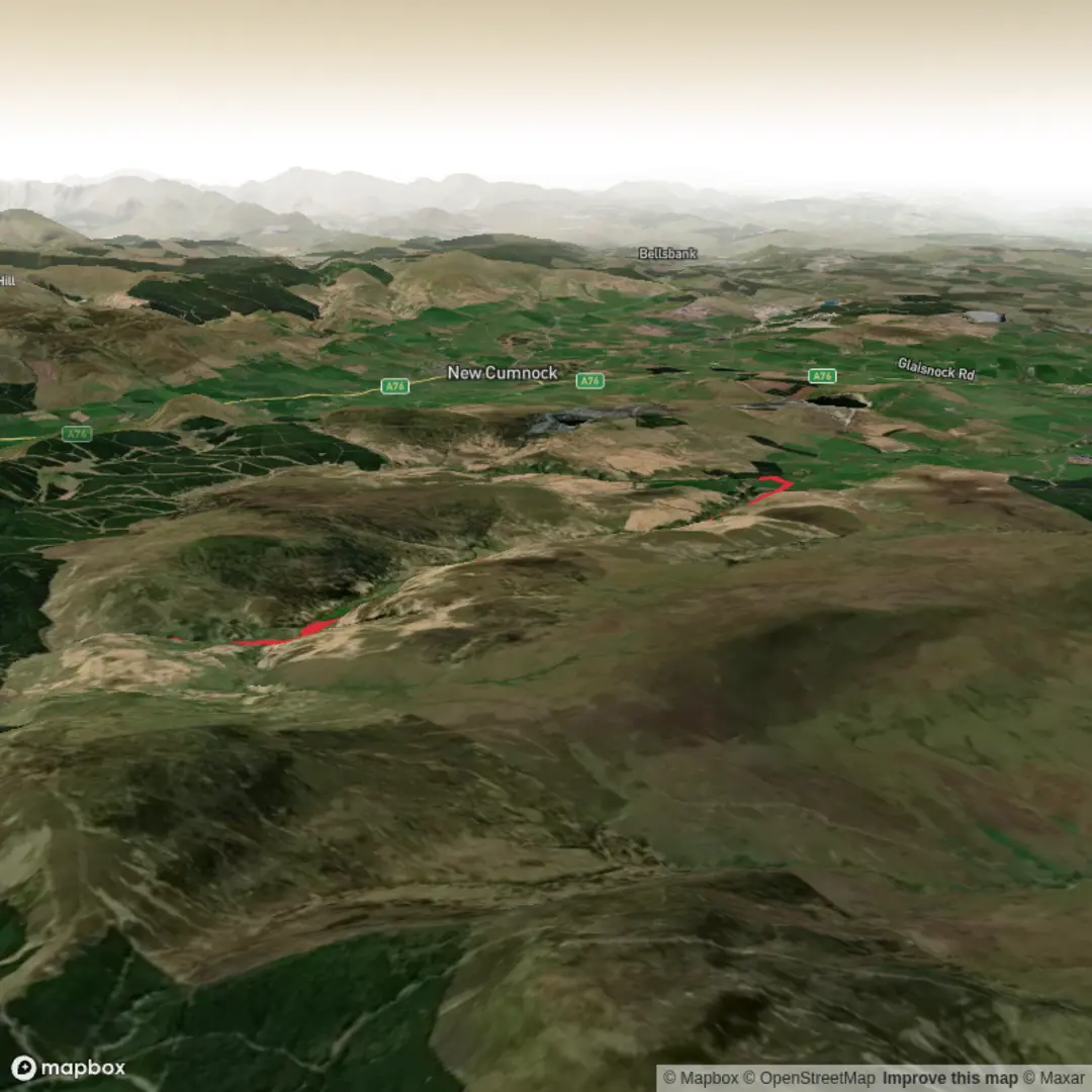 An image depicting the trail Dalblair to the Devils back door. and its surrounding area.