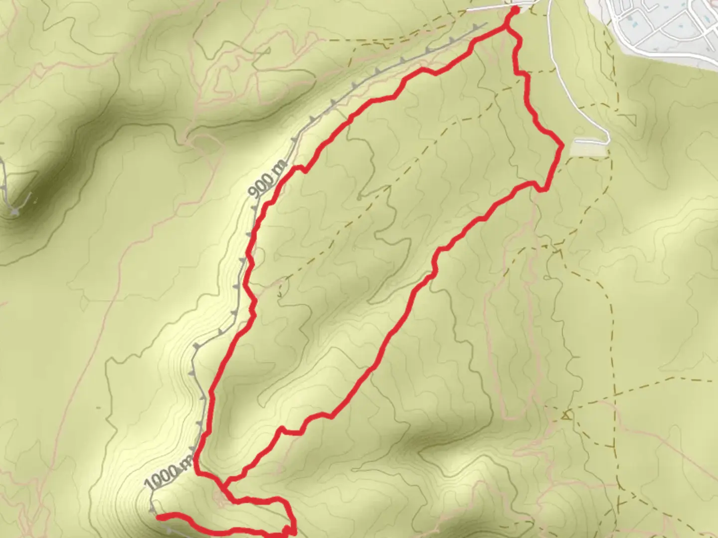 An image depicting the trail Zen Trail Loop and its surrounding area.