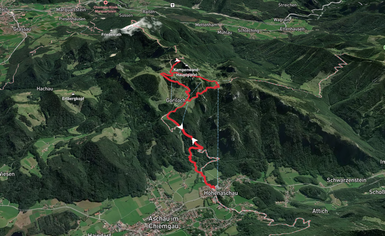 Kampenwand Innerer via Ziehweg and Kaisersale