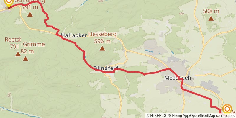 Medebacher Bergweg alt 1 Map