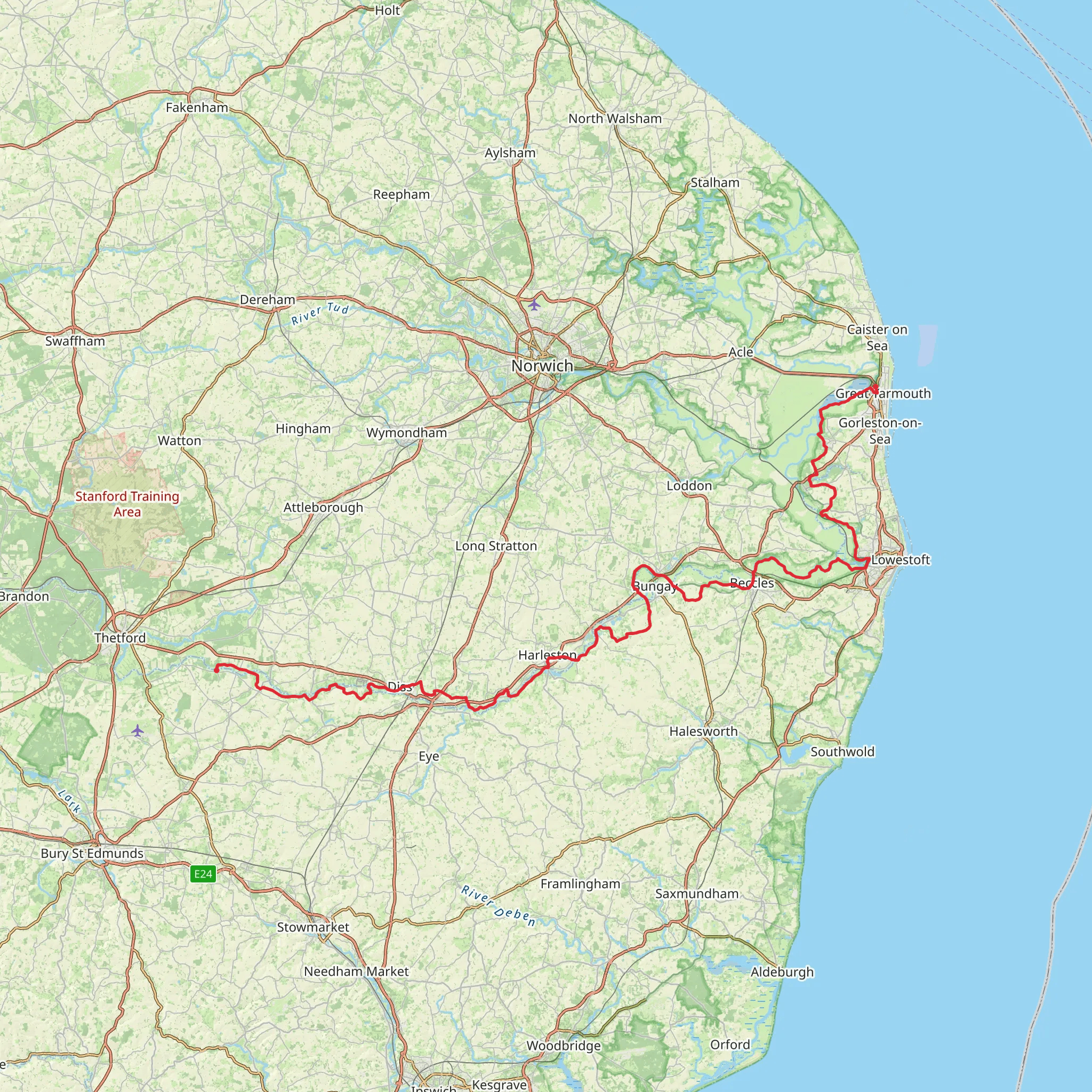 Angles Way mobile static map