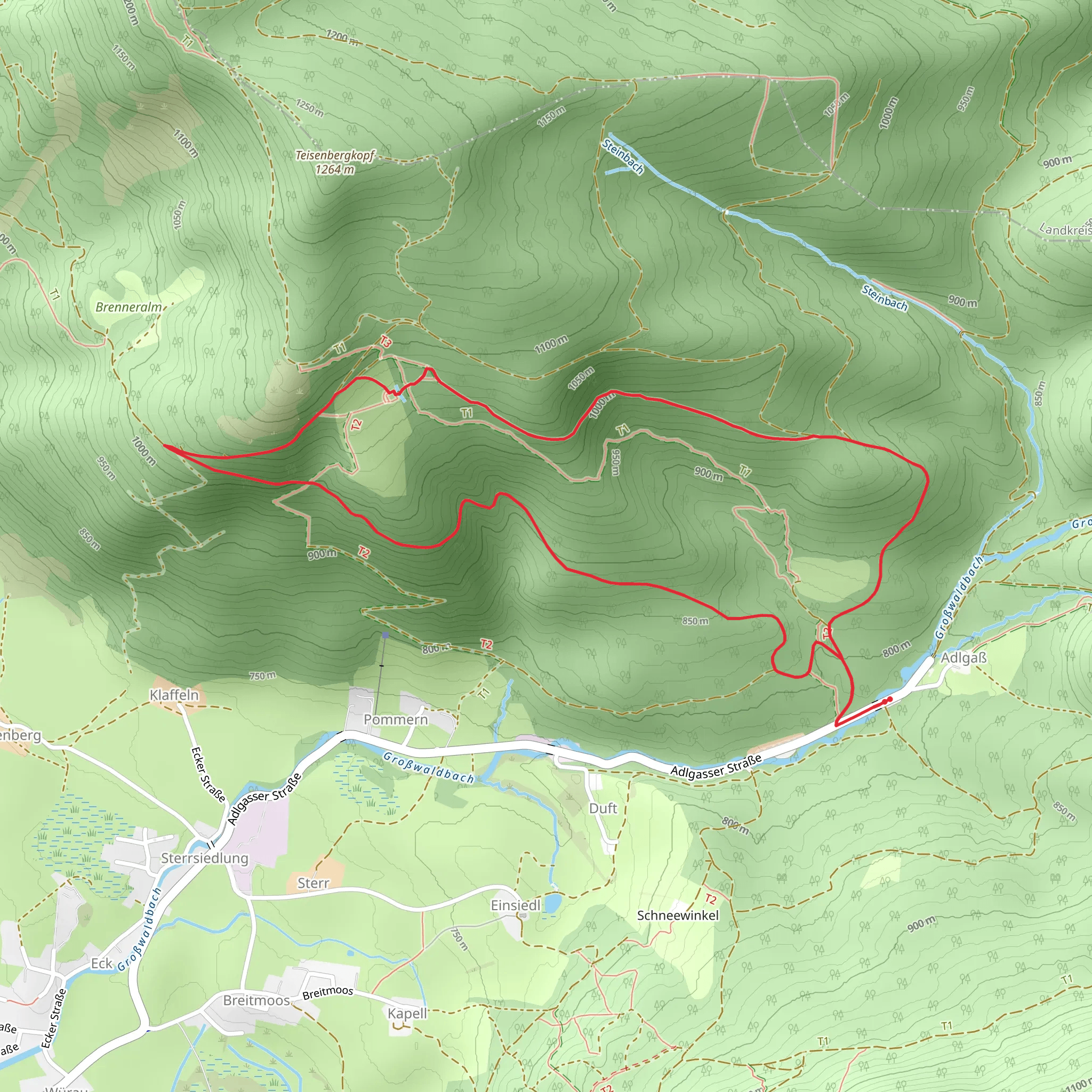 Adlgaß Loop mobile static map