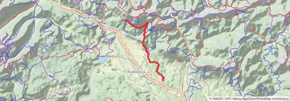 Karavanke Trail - Overall Trail stage 6 Map