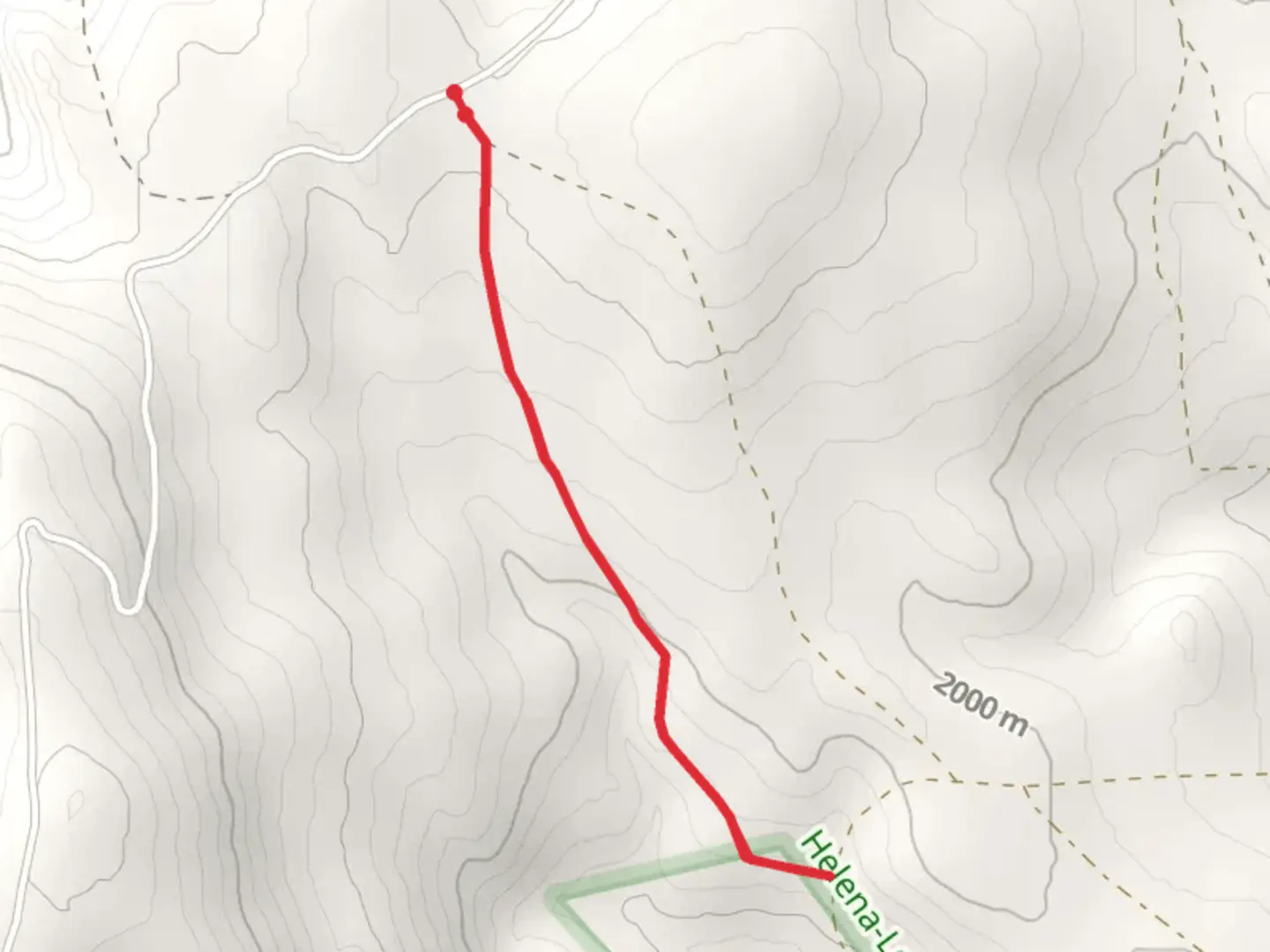 An image depicting the trail Upper Flagstaff Trail and its surrounding area.